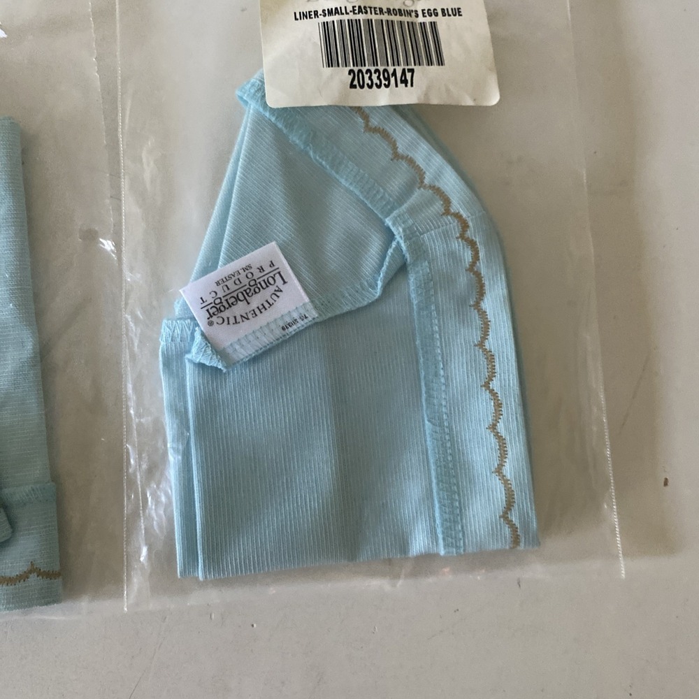 Longaberger 2003 Large & Small Easter Liner in Robin's Egg Blue #20291147 - Picture 5 of 9